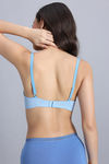 Zivame Padded Regular Wired 3/4th Coverage T-Shirt Bra - Little Boy Blue — thumbnail 3
